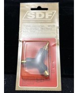 SDF A-4G RCA 1 Male X 2 Female Gold Sockets AV Connector New In Package - $13.37 CAD