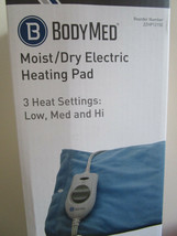 LARGE ELECTRIC HEATING PAD 3 Heat Settings DRY &amp; MOIST 9&#39; cord for PAIN ... - $15.69