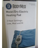LARGE ELECTRIC HEATING PAD 3 Heat Settings DRY &amp; MOIST 9&#39; cord for PAIN ... - £12.34 GBP