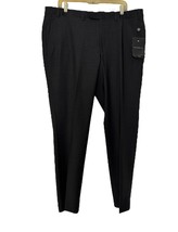 John Varvatos Performance Wool Pants Charcoal Plain Weave 40Wx30L NEW NWT - $39.59