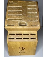 JA Henckels Knife Block 23 Slot Wooden Kitchen Cutlery Storage Large - $20.99