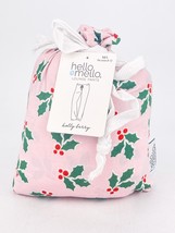 Hello Mello Lounge Pants Holly Berry M L Fits 8 to 12 Pink Relaxed Fit T... - £13.10 GBP