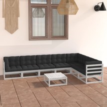  Garden Lounge Set White; Anthracite - $17,385.21 MXN