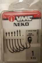 Vmc Neko NK#1BN-PP Size 1-3&quot; Offset Point Resin Closed Eye-1pk of 6 Pcs-... - $24.63