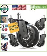 Reliable Heavy-Duty Casters for Office Chairs - Max Load 650 lbs, Easy I... - $884.69 MXN