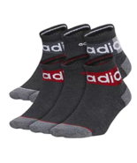 adidas Big Boys 6 Pair Quarter Socks Size Large(3Y-9) - £14.19 GBP