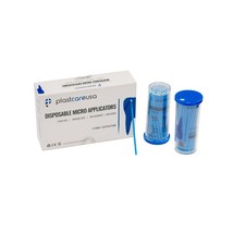 PlastCare USA Micro Applicator Brushes Regular Blue 400/Bx MA-1100 - £9.99 GBP