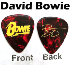 BOWIE DAVID BOWIE band novelty signature guitar pick  (S-C8) - $7.89