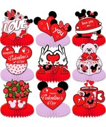 9Pcs Valentine&#39;s Day Table Party Decorations Honeycomb Centerpieces, Dou... - $23.79 CAD