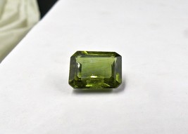 Fine Natural Green Tourmaline Octagon Cut 9 Carats Gemstone For Ring PENDANT-... - £598.02 GBP