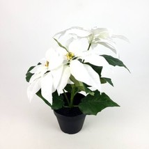 IKEA VINTERFINT White Poinsettia Artificial Plant 12.5&quot; New 205.621.41 - £14.80 GBP