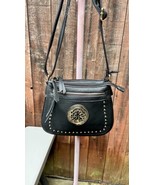 Wilson Leather Black Gold  Cross Body Messenger Handbag - $83.40 CAD