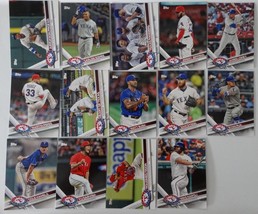 2017 Topps Series 1, 2 and Update Texas Rangers Team Set of 30 Baseball Cards - £3.95 GBP