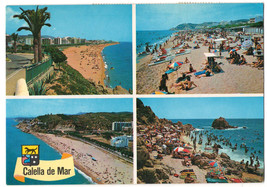 Very Fine Used Postcard . Spain. 1987.  Callela de Mar. From Spain to Ca... - £2.37 GBP