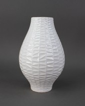 Dansk Jacquard Kelly Simpson White Modern Scandinavian Design Vase - £61.54 GBP