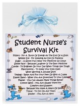 Student Nurse Survival Kit - Fun, Novelty Gift &amp; Greetings Card Alternative - £6.46 GBP