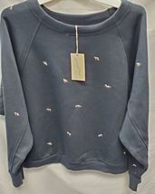 Universal Thread Women's XL Fox Embroidered Sweatshirt Dark Gray image 2