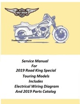 2019 Harley Davidson Road King Special Touring Models Service Manual  - $25.95
