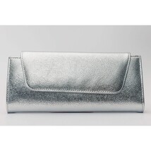 The Ege Silver Leather Clutch image 4
