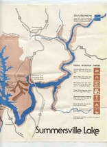 Summersville Lake West Virginia Map US Army Corps of Engineers Huntingto... - £9.16 GBP