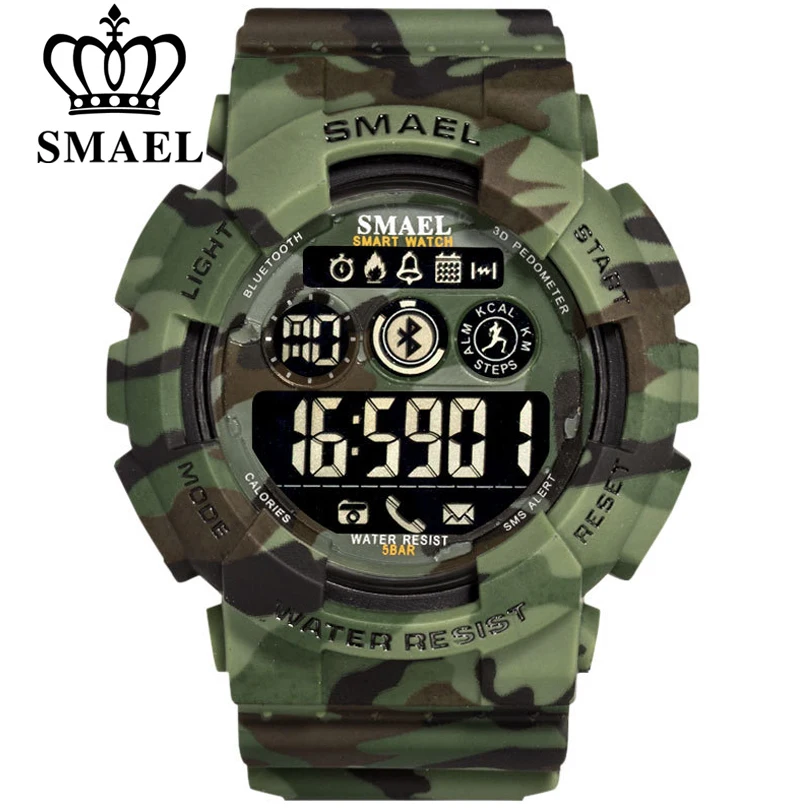SMAEL Sport Watches Mens Digital WristWatches Male Chronograph Military Army - £27.28 GBP+