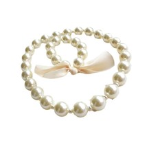 Kids Romantic  Jewelry Set For Children Simulated Bead Necklace Bracelet Little  - £18.30 GBP