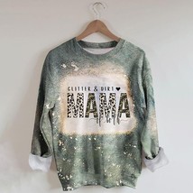 Women Hoodies MAMA Letters Print Long-sleeved Sweatshirts Casual Pullover Autumn - £46.57 GBP