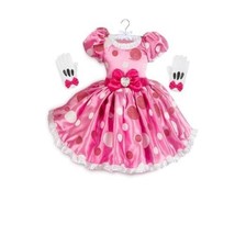 Disney Minnie Pink Dress Costume with Gloves (5/6) - £62.48 GBP