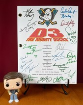 D3: The Mighty Ducks Script Signed- Autograph Reprints- Mighty Ducks 3 - £19.74 GBP