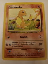 Pokemon 1999 Base Set Charmander 46 / 102 NM Single Trading Card - £7.98 GBP