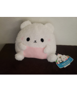 Fukuya Onigiri Animals Polar Teddy Bear White Pink Plush Stuffed Food To... - £13.99 GBP