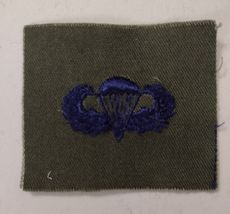 USAF Vietnam Era Blue Thread Basic Parachutist Jump Wing OD Cloth Vintag... - $3.96