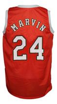 Marvin Barnes #24 Spirits of St Louis Aba Basketball Jersey Sewn Orange Any Size image 2
