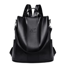 Fashion Women Leather Backpack Womens Anti-theft Backpa Large Capacity Female Bo - £31.17 GBP