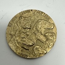 Large Gold Medal Medallion The Kennel Club Brazil - $18.95
