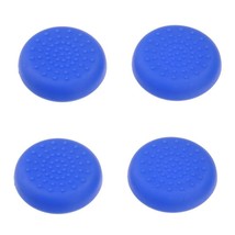 4 X Analogue Stick Thumb Grips Blue For PS4 Controller - £2.44 GBP