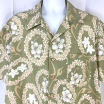 Roundy Bay Floral Lei Vintage Hawaiian Shirt XL/2XL Mens 54x31 Polyester... - $38.54