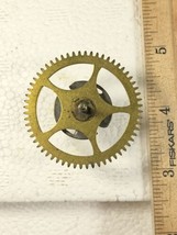 Gilbert Clock Movement (Stamped 1913) Strike Side 3rd Wheel (See Pics)  (K7828) - $12.99