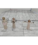 Lot of 3 Demdaco Willow Tree Angel Of Spring Angel of Learning, Happines... - $27.99