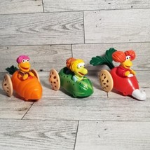 Vintage FRAGGLE ROCK Vegetable Cars Toys McDonalds Happy Meal 1988 - £6.48 GBP