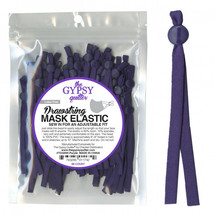 Gypsy Quilter Purple Adjustable Elastic Mask Drawstrings - £15.69 GBP