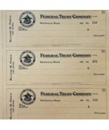 1920 Federal Trust Checks Lot of 3 City Hotel Waterville Maine 550-552 F... - €25,82 EUR 1920 Federal Trust Checks Lot of 3 City Hotel Waterville Maine 550-552 F... - €25,82 EUR
