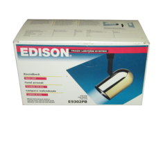 Edison Roundback Track Lighting Black Baffle Brass High-Quality #E9302PB... - $10.88