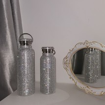 Designer Kettle Clutch Bottle Vacuum Cup Evening Bags Rhinestone purse With s Bl - £100.03 GBP