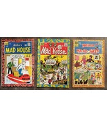 VINTAGE LOT of 3 Archie Series Archie&#39;s Mad House Comic Books No. 45, 61... - $492.34 MXN