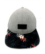Vans Off The Wall Men&#39;s Skate Hat Snapback Truckers Floral Cap Gray Black - £13.36 GBP