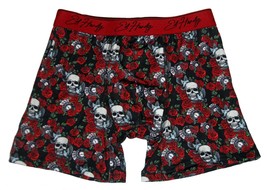 Ed Hardy Logo Band Skulls Roses Birds Clocks Cards Boxer Briefs Men&#39;s NWOT - $323.42 MXN