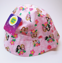 Disney Princess Pink Bucket Hat With Strap Toddler Size UPF 50+ - $5.69