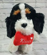 Kelly Toy Plush Dog Black White 9 Inch 2008/2017 Kids Gift Toy Stuffed Animal - £11.80 GBP