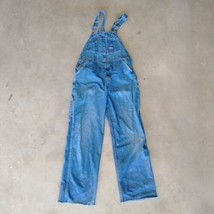 VTG OshKosh Classic Overalls Mens 34X30 Vestbak Blue Denim Carpenter Farmer - $29.69